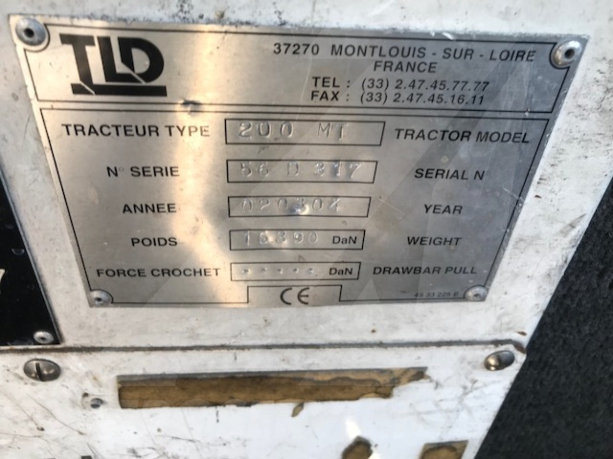 Towbarless Push Back Tractor TLD TPX-200 MT