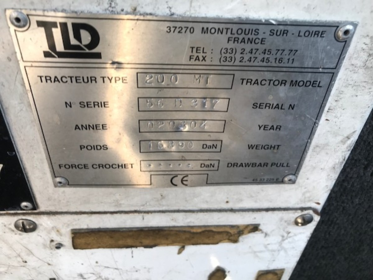 Towbarless Push Back Tractor TLD TPX-200 MT