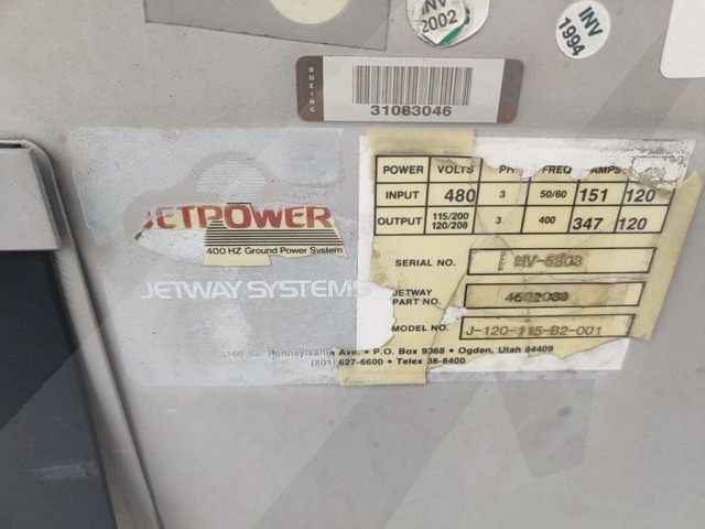 Ground Power Unit Jet Power - 120 kVA - 480V 3 Phase