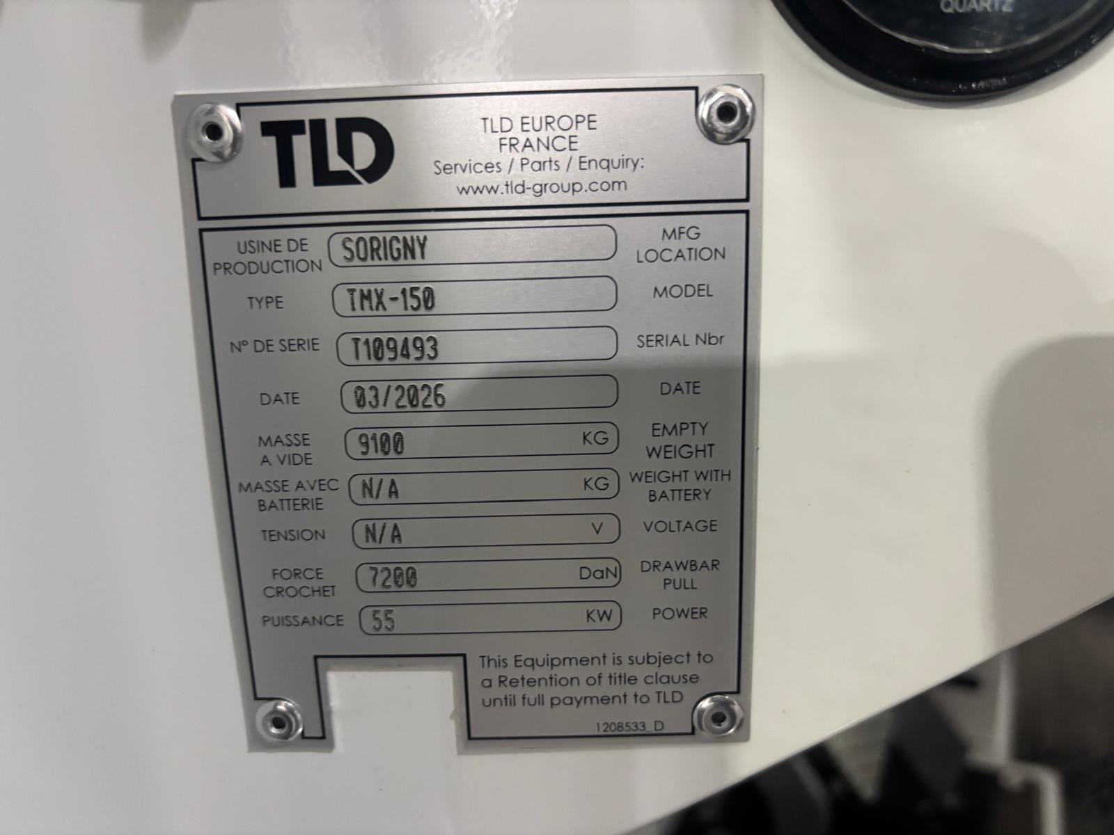 Push Back Tractor TLD TMX-150-9 Tier 4F