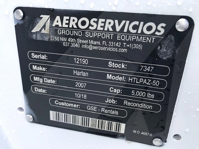 Baggage Tractor Harlan HTLPAZ-50