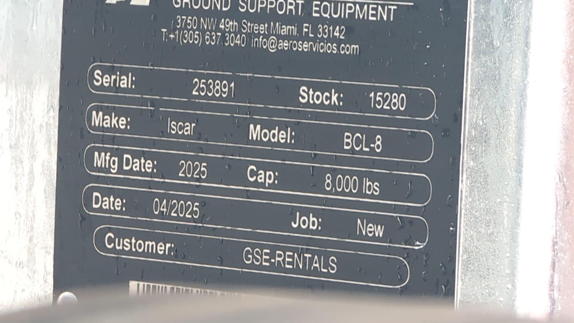 Baggage Carts Closed Iscar BCL-8 Galvanized 2025