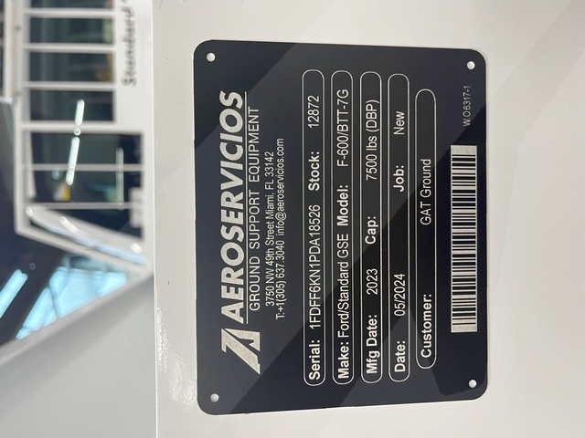 Bob Tail Truck Ford/Standard GSE F-600/ XL SD/BTT-7G 2023