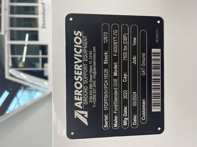 Bob Tail Truck Ford/Standard GSE F-600/ XL SD/BTT-7G 2023