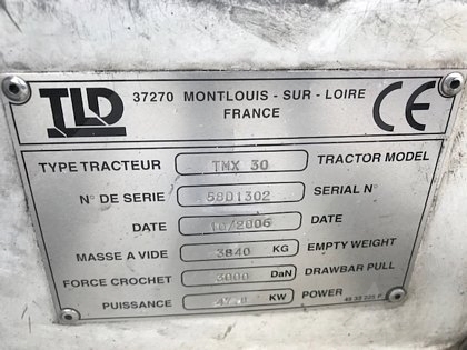 Baggage Tractor TLD TMX-30