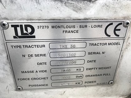 Baggage Tractor TLD TMX-30