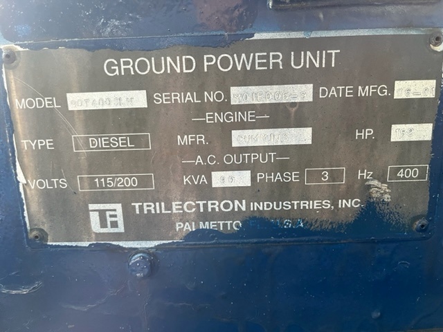 Ground Power Unit Trilectron 90T400SLN - 90 kVA