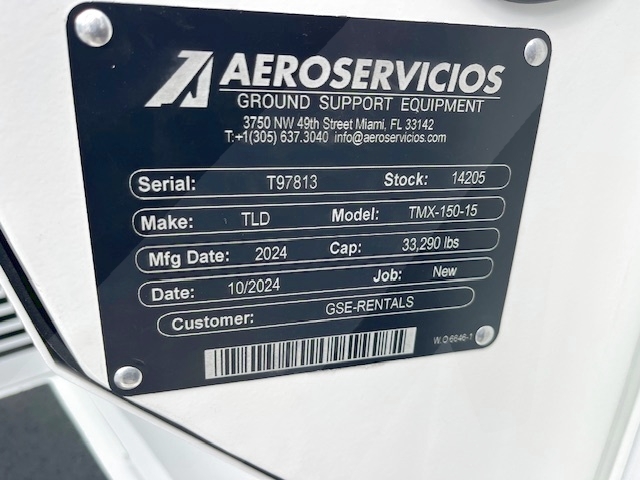 Push Back Tractor TLD TMX-150-15 Tier 4F