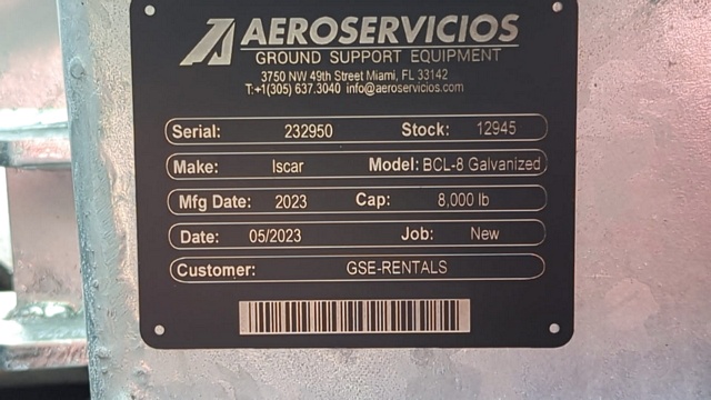 Baggage Carts Closed Iscar BCL-8 Galvanized 2023