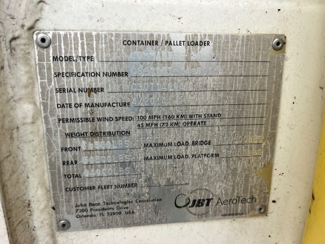 JBT Commander 30i - Main Deck