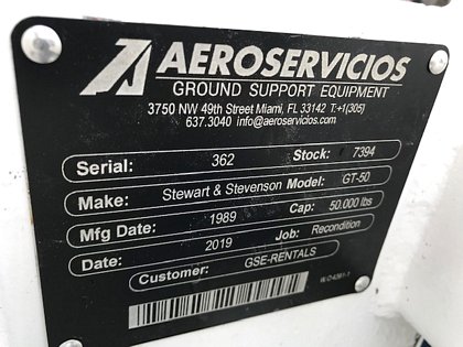 Push Back Tractor S&S GT-50