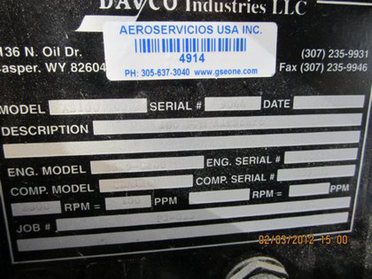 Air Start Unit Davco AS 100 - 100 PPM