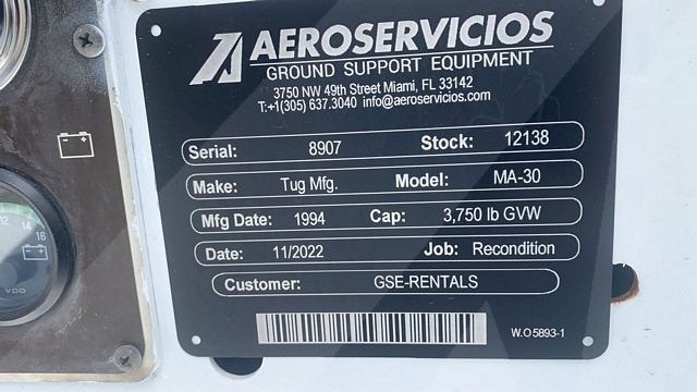 Baggage Tractor Tug MA-30