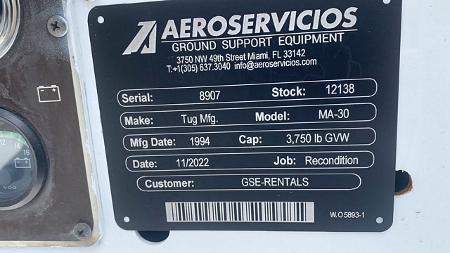 Baggage Tractor Tug MA-30