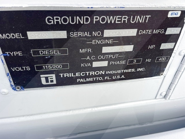 Ground Power Unit Trilectron 90T400SLN- 90 kVA