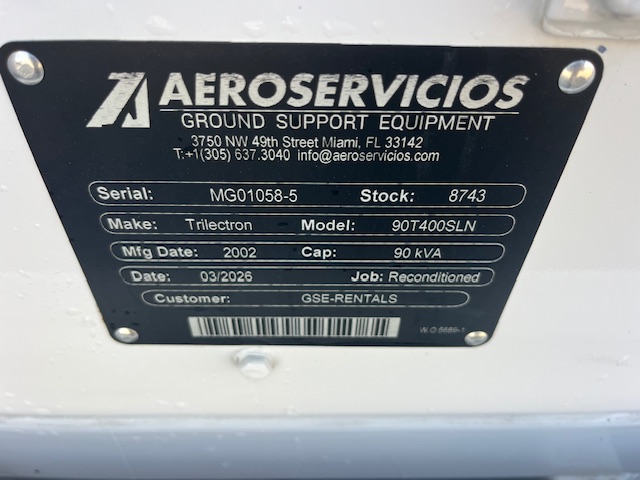 Ground Power Unit Trilectron 90T400SLN- 90 kVA
