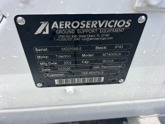 Ground Power Unit Trilectron 90T400SLN- 90 kVA