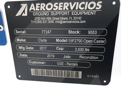 2017 Clyde 15F2790- Open Caster