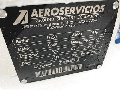 2017 LD3 Clyde 15F2790- Open Caster