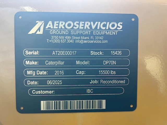 Fork Lift Standard Caterpillar DP70N - 15,500 lbs