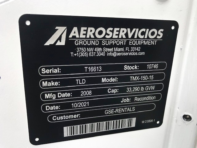 Push Back Tractor TLD TMX-150-15