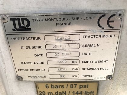 Baggage Tractor Electric TLD TEX-20