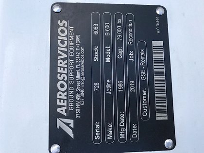 Push Back Tractor Jetline B-600