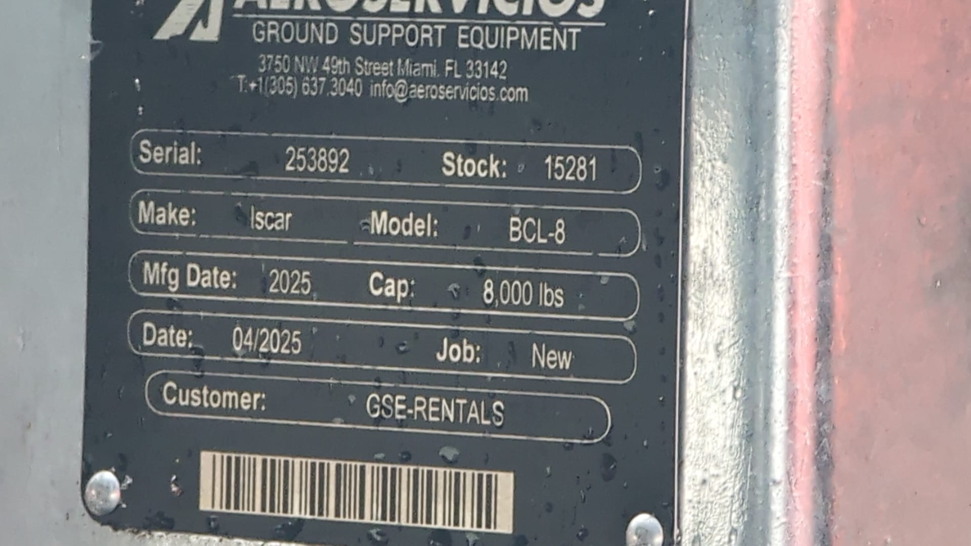 Baggage Carts Closed Iscar BCL-8 Galvanized 2025