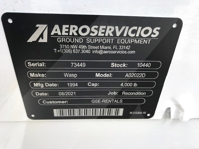 Baggage Cart Wasp A02022D