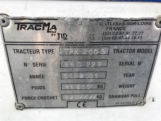 Towbarless Push Back Tractor TLD TPX-200S