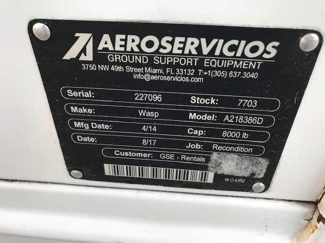 Baggage Cart Wasp A218386D-Knock Down