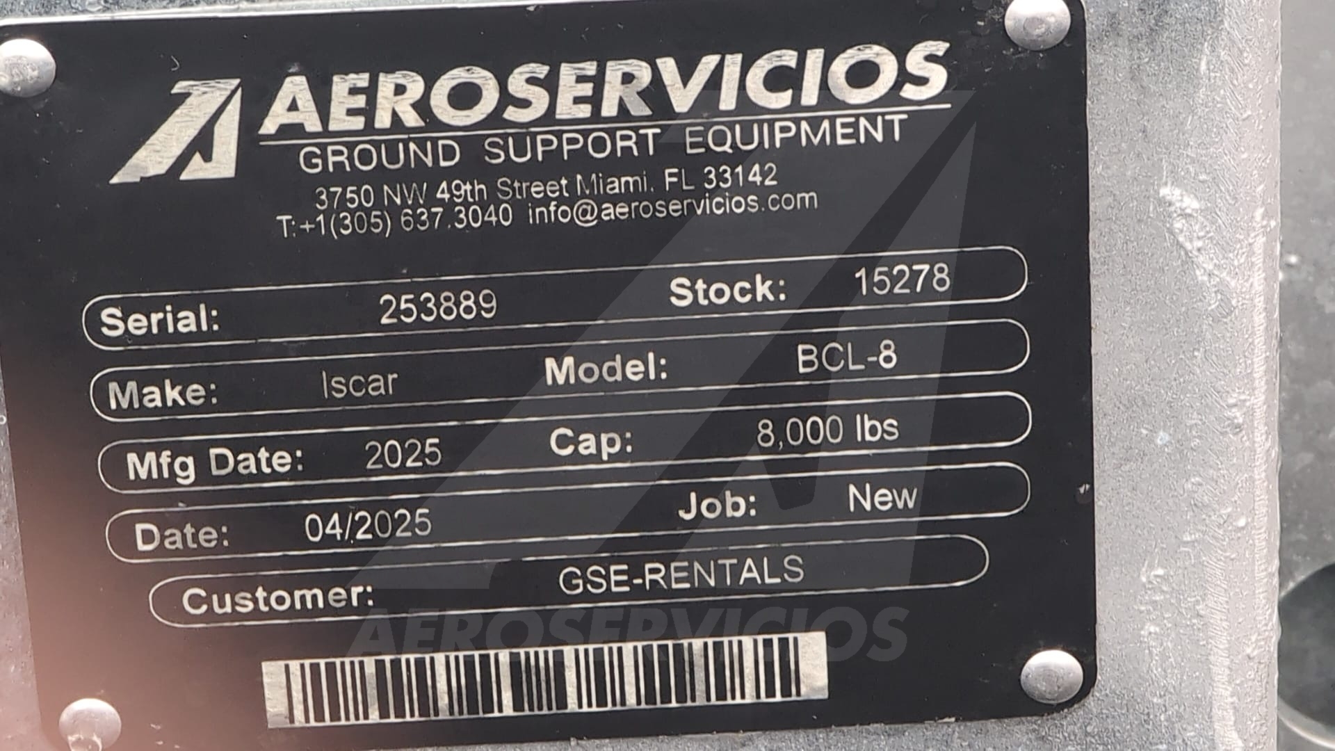 Baggage Carts Closed Iscar BCL-8 Galvanized 2025