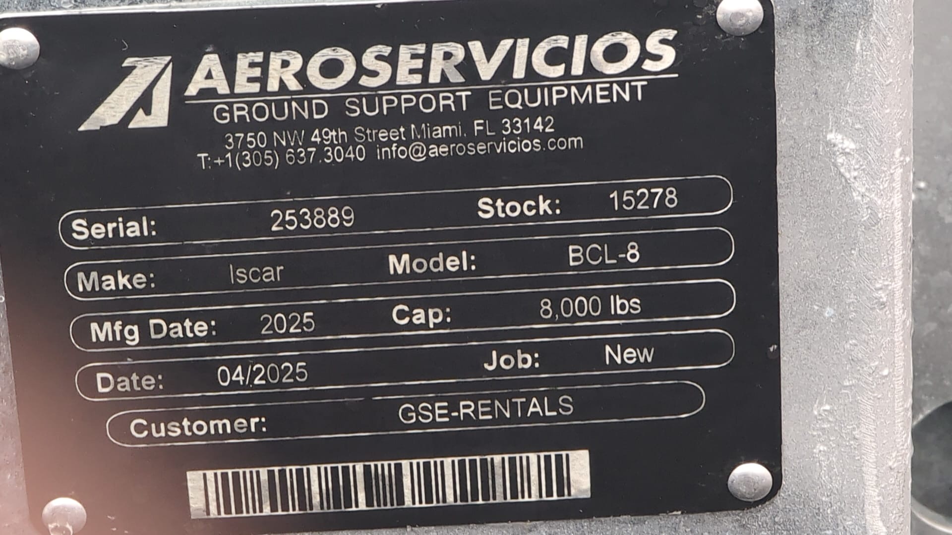 Baggage Carts Closed Iscar BCL-8 Galvanized 2025