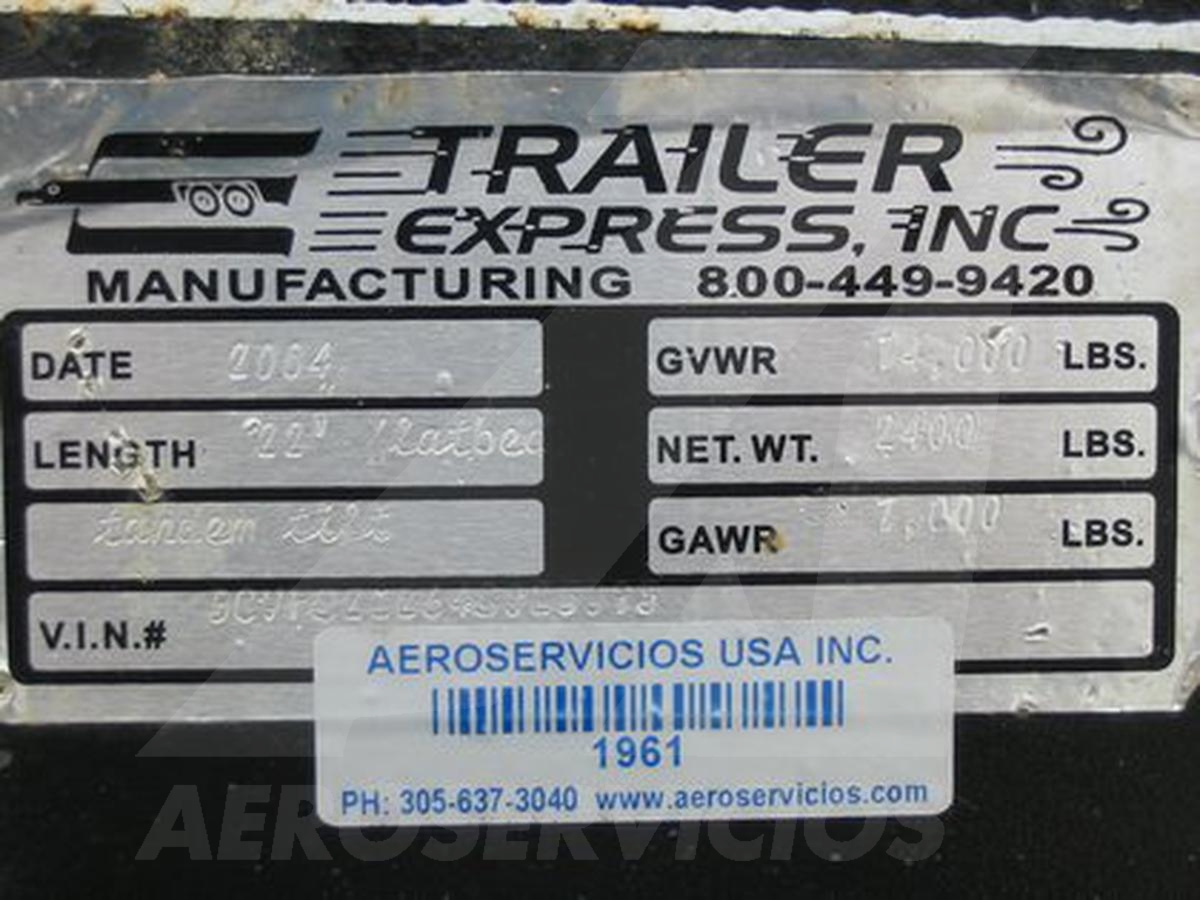 2004 Trailer Express 22 Foot