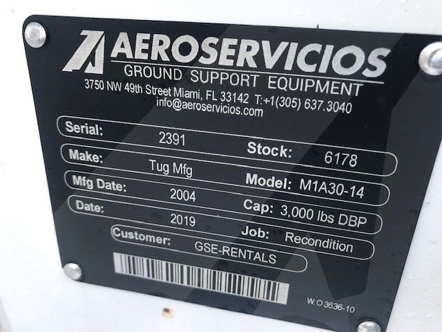 Baggage Tractor Tug M1A30-14