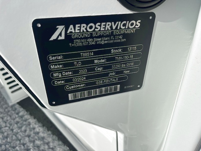 Push Back Tractor TLD TMX-150-15 Tier 4F