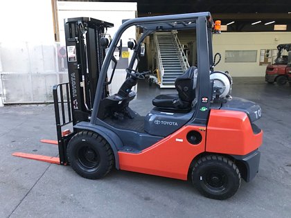 Forklift Toyota 8FGU25 Dual Fuel- 5,000 lb