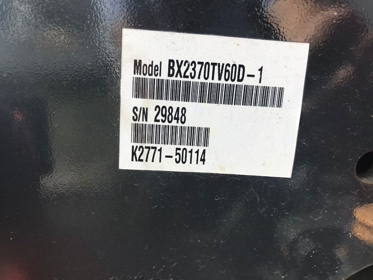 2018 Tractor Kubota-BX 2370