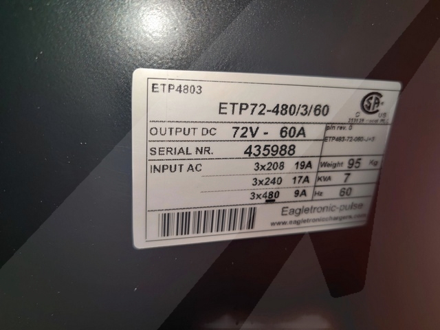 Battery Charger Eagletronic EP 4803- 240 V