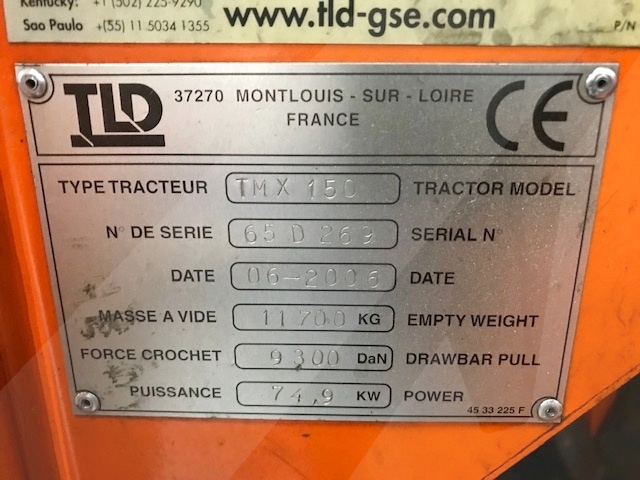 Push Back Tractor TLD TMX-150-12