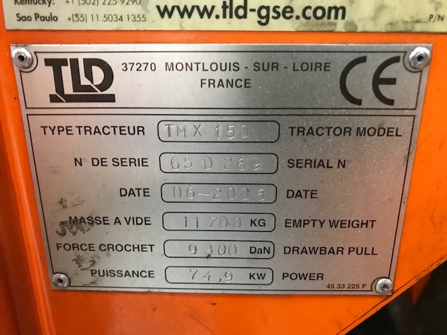 Push Back Tractor TLD TMX-150-12