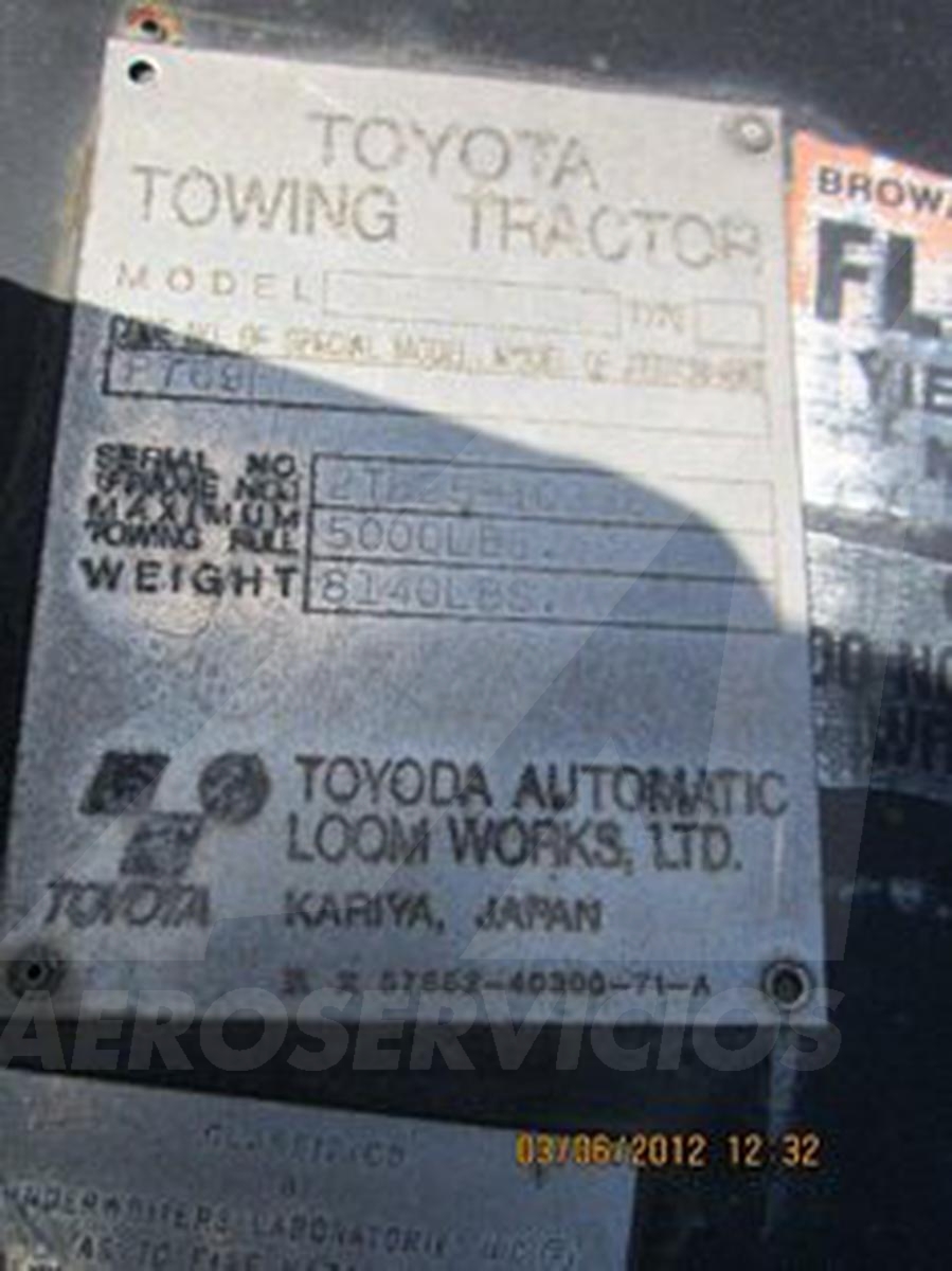 Baggage Tractor Toyota 02-TD23D