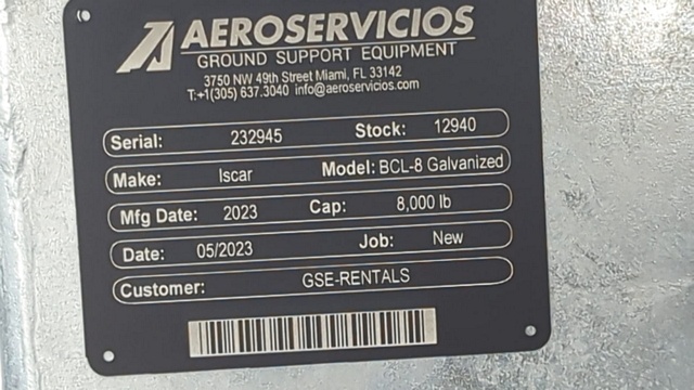 Baggage Carts Closed Iscar BCL-8 Galvanized 2023