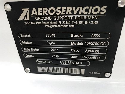 2017 Clyde 15F2790- Open Caster