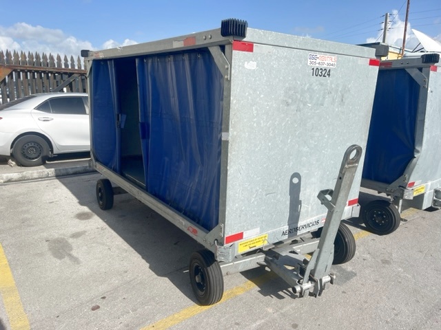 Baggage Carts Closed Iscar BCL-8 Galvanized
