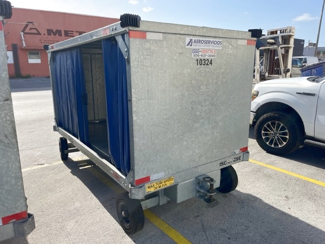 Baggage Carts Closed Iscar BCL-8 Galvanized