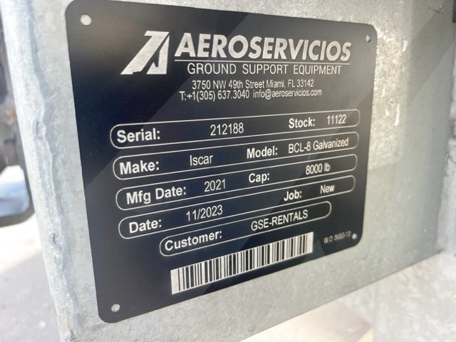 Baggage Carts Closed Iscar BCL-8 Galvanized 2021