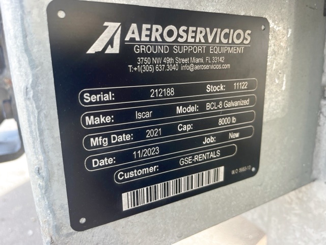 Baggage Carts Closed Iscar BCL-8 Galvanized 2021