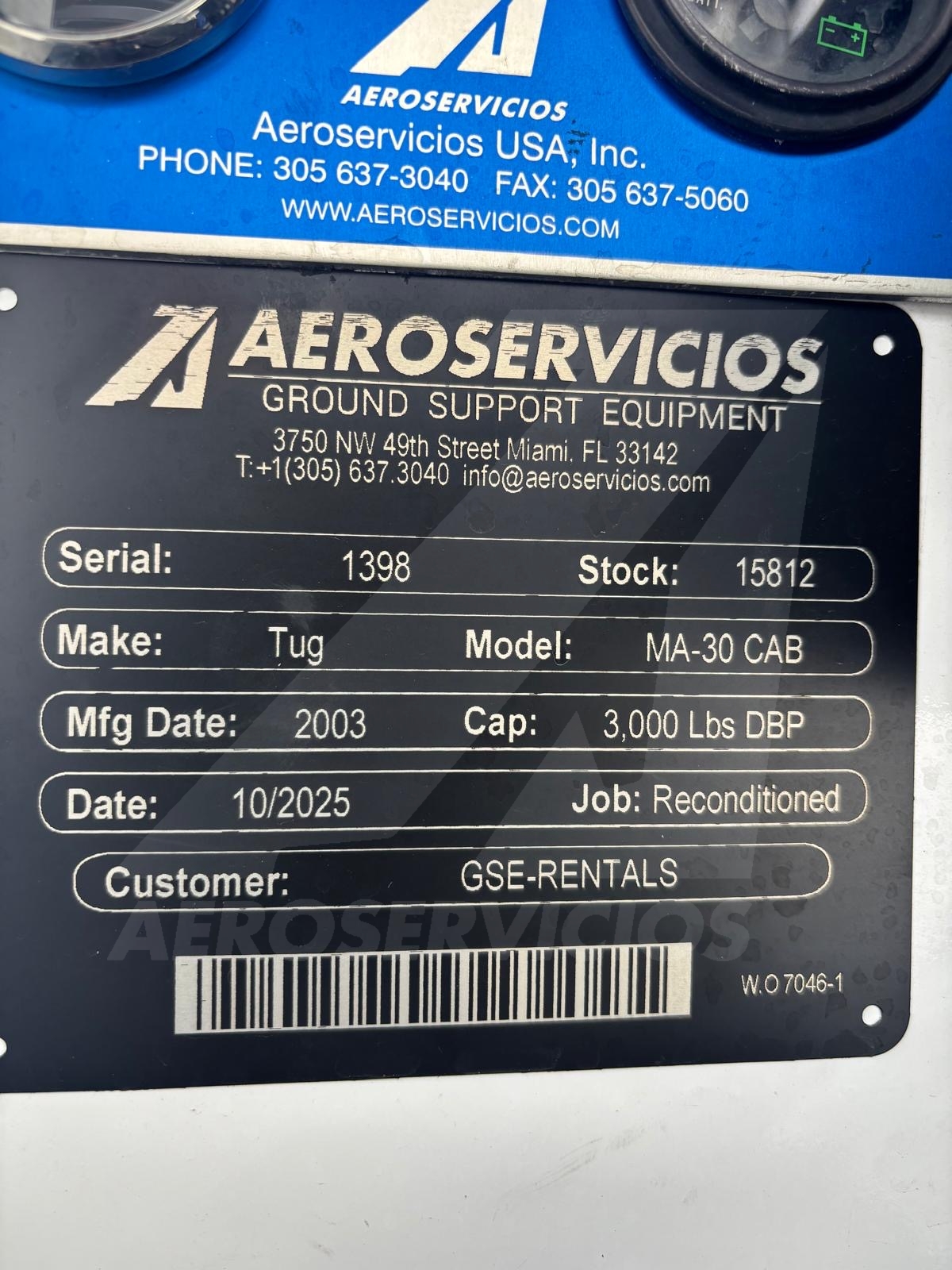 Baggage Tractor Tug MA-30 REC