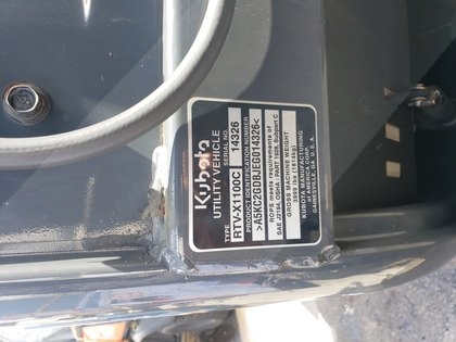 Utility Vehivcle Kubota RTV- X1100C 4WD